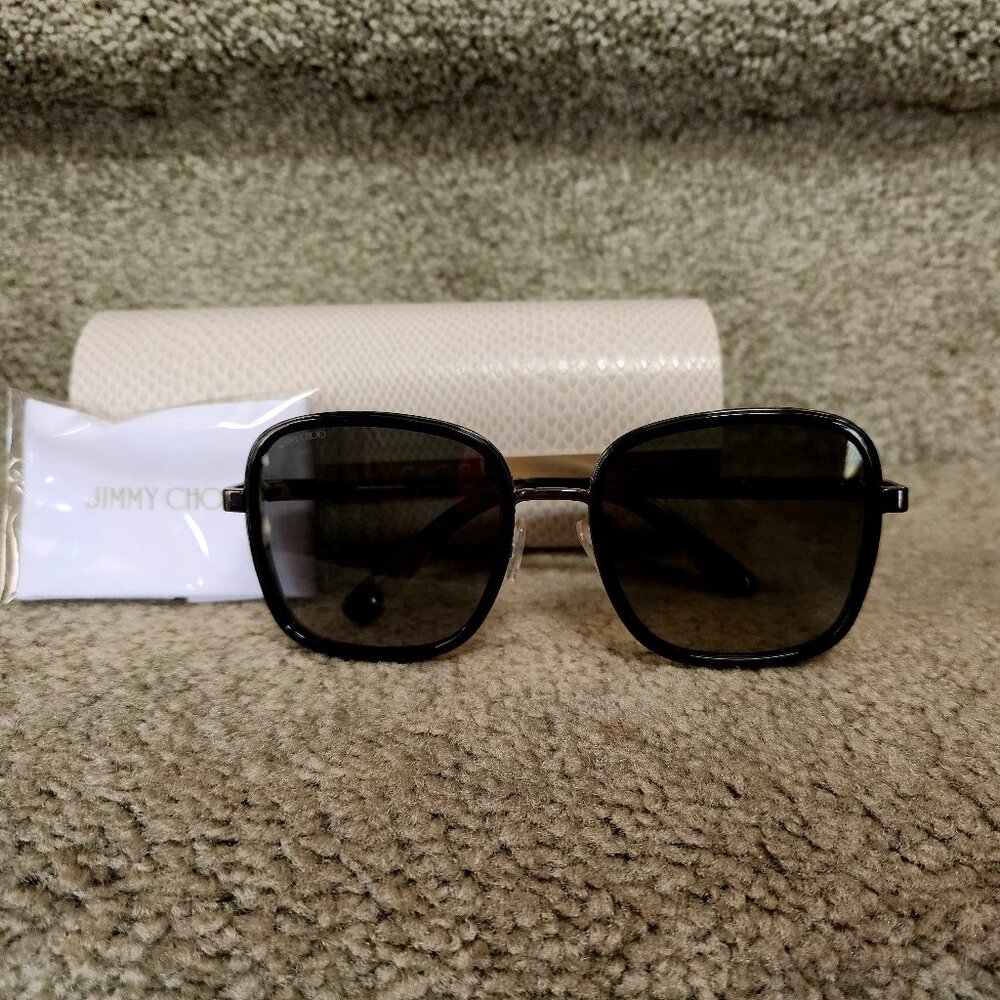Jimmy Choo Elva 54mm Square Frame Sunglasses